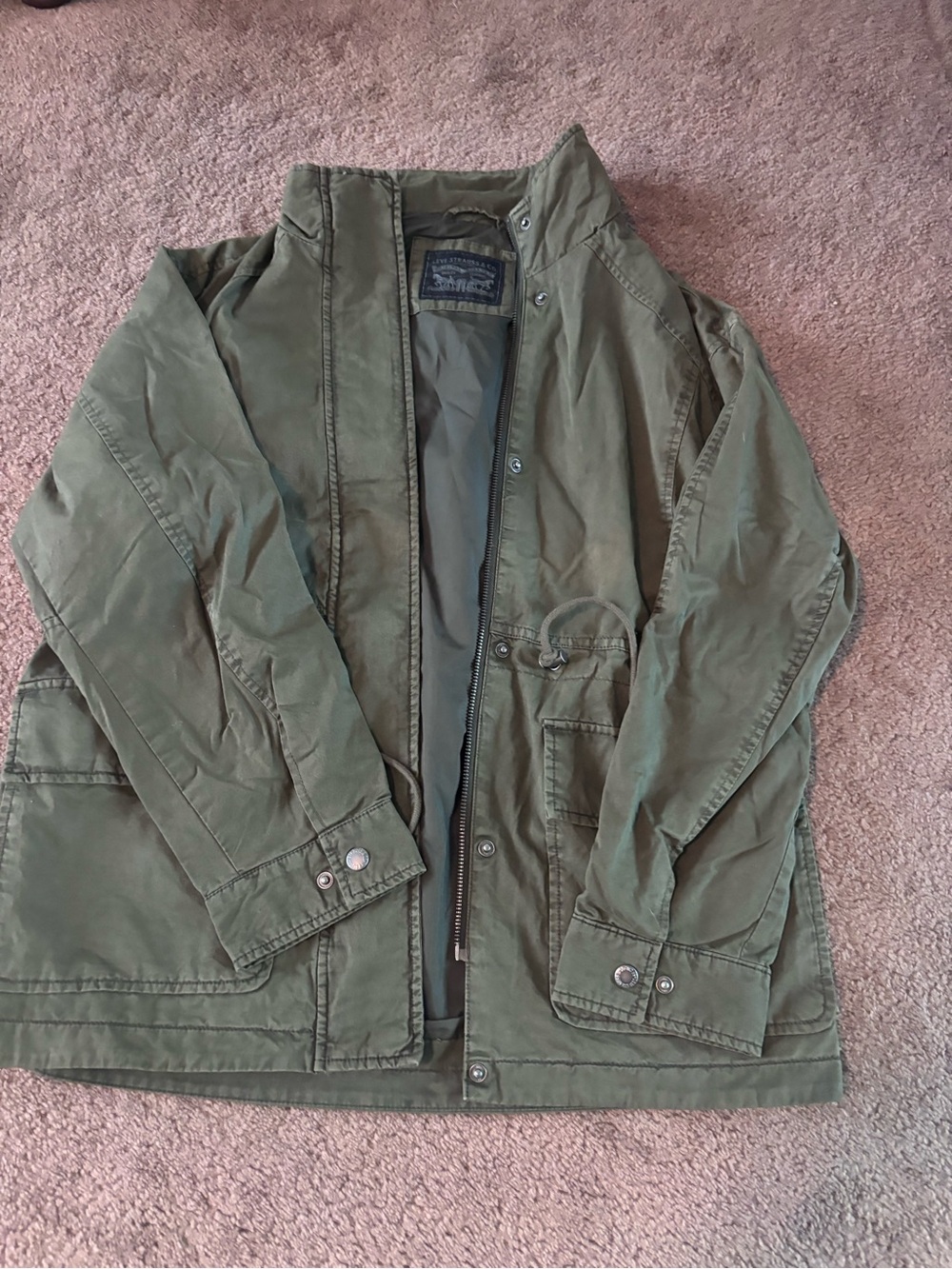 Levi's Olive Green Military Field Jacket